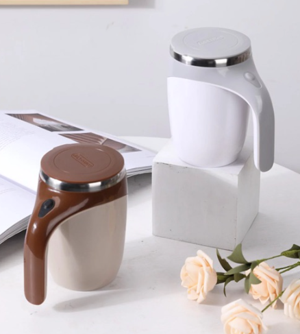 ☕✨ Mug Mezclador Automático Magnético de Acero Inoxidable ✨⚡